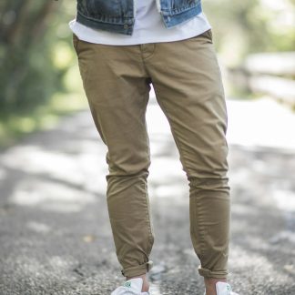 Flqeyufk Men's Straight Fit Chino Pants — Cotton Twill
